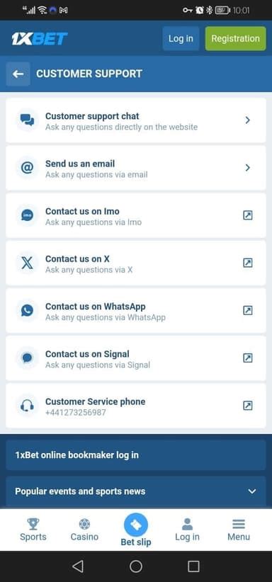 1xBet Contacts: Customer Service in the Philippines.